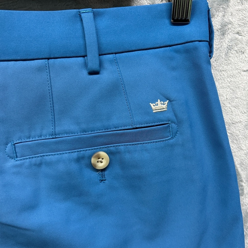 Peter Millar Shorts Mens 40 Blue Crown Sport Golf Performance Stretch Chino FLAW - Picture 8 of 12